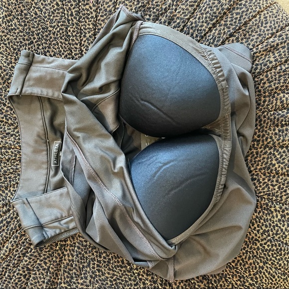 Athleta Brown Activewear Top With Built-In Bra Size 36D - Picture 13 of 16